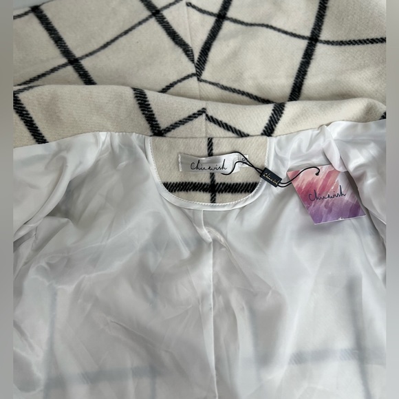 CHICWISH Womens Cardigan Sweater Plaid Open Size XS - Picture 5 of 7